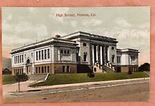Pomona California Pomona High School CA glitter Newman Vintage Postcard c 1905 picture