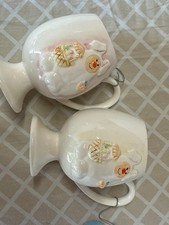 Vintage 1981 Enesco Human Beans Easter Bunny Ceramic Mugs 2 Different Colors picture