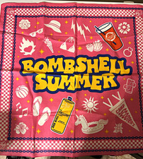 Scooter's Coffee Bombshell Summer Pink Promotional Bandana Coffee & Tea Theme picture