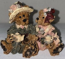 VTG Retired Boyds Bears Emma and Bailey Afternoon Tea #2277 #41E-851 Figurine picture
