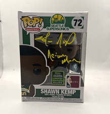 Funko Pop Basketball Shawn Kemp yellow ink Auto JSA WC842532 picture