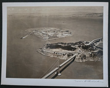 VTG  1939-40 Carded Photo, Treasure Island, Yerba Buena Island, Bay Bridge, GGIE picture
