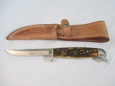 Case XX Vintage 1970's Razor Edge Fixed Blade Stag 5 Finn SSP with Sheath picture