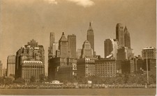 c1930s RPPC Lower Manhattan Skyline New York City Carl Woellner Photo picture