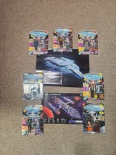 1993 Playmates Star Trek TNG Action Figure Lot Of 7 MIB NIB + Defiant & Phoenix picture