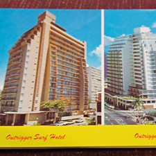 Vintage Paper Postcard Outrigger Surf Hotel  Outrigger West Hotel Hawaii picture