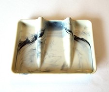 Tupperware RECTANGLE SPONGE SCRUB PAD/SOAP DISH HOLDER black marblize gadget NEW picture