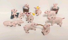 1997 Vintage Babe Charlotte's Web Pig Figurines LOT Made By Topps PVC 