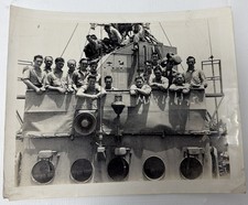 1945 WWII US Navy PT Boat Crew Photograph May 10 1945 Kill Marks 8x10 picture