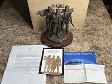 Franklin Mint Vietnam Veterans Memorial Fund Three Servicemen Sculpture picture