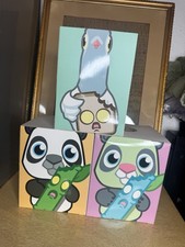 3 COARSE TOYS PUN PUN SHOOT + Ruffle & Toast 7 inch vinyl figures  picture