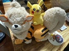 Pokemon Center Okinawa Exclusive Pikachu and Arcanine, Brand New picture