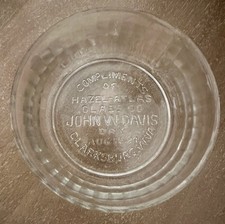John W. Davis 1924 Day Compliments Hazel-Atlas Glass Co. Bowl Clarksburg, WV picture