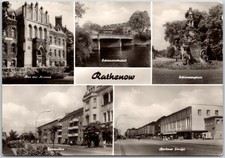 Rathenow Germany Rathenow City Views Including Rathaus Schlaußenkanal RPPC picture