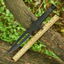 handmade double edged Blade dagger Hunting Bowie knife Combat With Sheath picture
