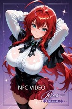 Rias   Anime Waifu Card With NFC Chip A5 Holographic Collectible Art Card picture