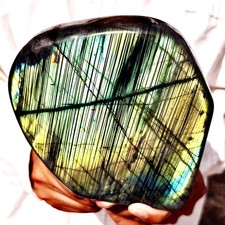 4.47LB Top natural Labrador flash moonstone quartz crystal mineral specimen picture