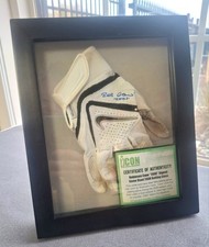 Robinson Cano Signed Game Used Batting Glove 2008 NY Yankees COA Framed Inscribe picture