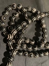 Rare Tibetan Natural Old Agate Dzi *4Stripes* 108 Beads Necklace  picture