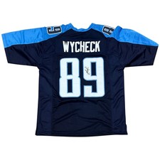 Frank Wycheck Autographed Tennessee (Navy Blue #89) Custom Jersey - JSA picture