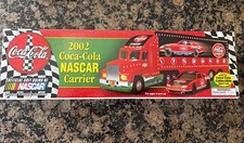 VINTAGE 2002 NEW LIMITED EDITION Coca-Cola NASCAR Racing Hauler Carrier Set picture