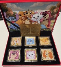 Disney 100 Years of Wonder Gold Plate Coin Set w/ COA picture
