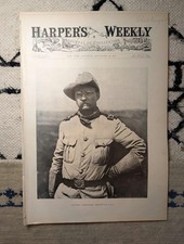 1898 Colonel Theodore Roosevelt Front Page Photo, Puerto Rico End, Golf — Sep 24 picture