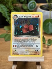 Dark Dugtrio 6/82 Team Rocket Set Holo Rare [Swirl 🌀] Vintage WOTC Pokemon Card picture