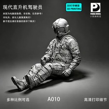 1/72 1/48 1/35 Helicopter Flight Pilot 1pcs Soldier Unpainted picture