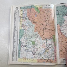 Rand McNally Road Atlas USA Canada Mexico Vintage 1977 Travel Guide highway auto picture