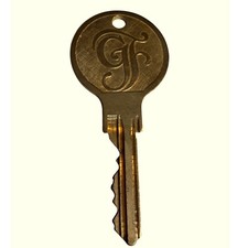 Vintage Grand Floridian Hotel Key Disney GF Room 4404 Brass Key Fob picture