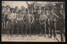 Mint France Postcard RPPC British Soldiers Busy The Landing Of Their Horses picture