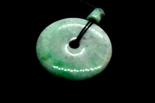 Beautifully Carved Natural Green Jadeite Jade Pendant - 4P picture