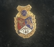 Vintage PNA Member Lapel Pin Polish National Alliance 1/20th 10K Gold 1950’s picture