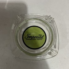 VINTAGE Imperial Department Store Glass Ashtray Hardware Furniture Appliances picture