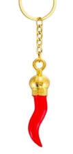 Italian Red Horn Keychain - Italian Horn - Cornicello keychain  Italian Keychain picture