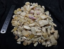 Natural Rare pale yellow richeterite rough crystals lot 1640 grams picture