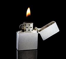 Aage Weimar Denmark Modernist Sterling Silver Hobnail Case Zippo Petrol Lighter picture