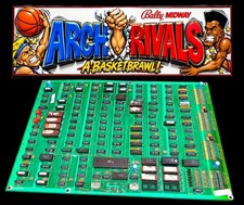 Arch Rivals Bally Midway Arcade PCB 3 Board Set - AS-IS picture