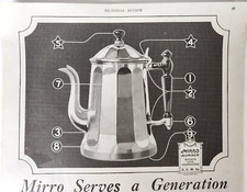 Mirro Aluminum Tea Pot Good Housekeeping Antique 1919 Magazine Print Ad picture