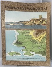 Hammond's Comparative World Atlas New Desk Edition 1960 USA Printing Indexed picture