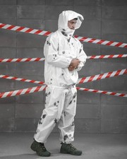 Tactical Winter Military Camouflage Suit with Hood Snow Men's Army Uniform💙💛 picture