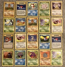 20X Vintage Pokemon Card Bundle HP Heavy Play Base Fossil Jungle Rocket picture