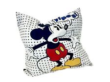 Vintage Mickey Mouse Pillow Double-Sided | YIPES & WOW Great Condition 18” picture