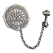 Vintage FHA Hero Lapel Pin Future Homemakers Of America Toward New Horizons picture