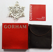 Gorham Annual Sterling Snowflake Ornament 2010 USED picture
