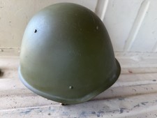 USSR Soviet Combat Steel Helmet SSH68 Russian Soldier Military Kaska Shlem Green picture