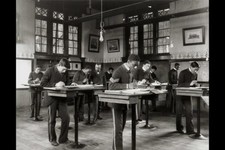 Hampton Virginia USA 1900s Hampton Institute Male Students Mechanical Drawing picture