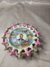 Decorative Souvenir Plate Land of Lincoln Points of Interest Home Tomb & More picture