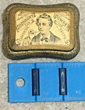 Vntg c1890s Sozodont Tooth Powder Tin Ginna NY Maker Victorian Dental Dentist picture